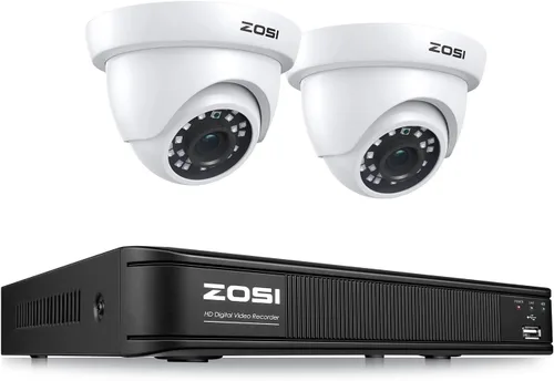 Miniatura 10 de ZOSI 3K Lite Sistema de Cámara de Seguridad para el Hogar con Detección de Humanos y Vehículos AI, H.265+ 8 Canales CCTV DVR y 8 x 1080p Cámaras