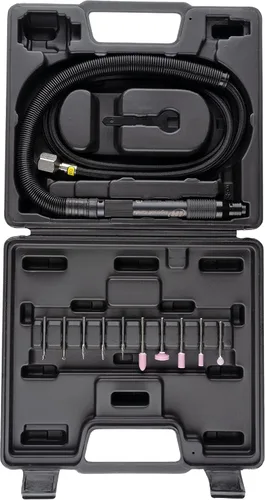 Miniatura 2 de Ingersoll Rand 320PGK - Kit de amoladora neumática tipo lápiz, portabrocas de 1/8 pulgadas, fresa, 60,000 RPM, en línea, escape trasero, incluye 5