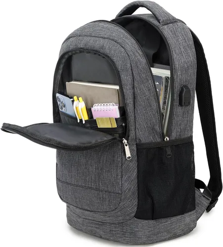 Miniatura 5 de abshoo Mochila ligera para niños y hombres, para la escuela, universidad, para mujeres, niñas, adolescentes, mochila con compartimento para laptop