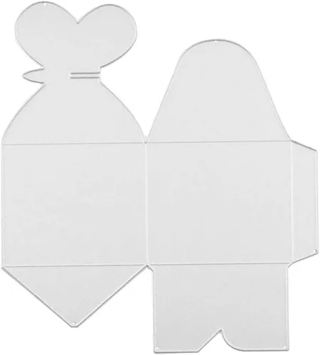 Miniatura 5 de Caja de regalo para álbumes de recortes, caja de dulces pequeña, troqueles de corte de metal, cajas de corazón, troqueles para tarjetas de regalo