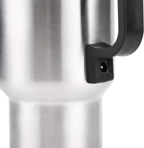 Miniatura 8 de Taza de calefacción para coche, taza de viaje de acero inoxidable de 12 V, taza eléctrica para coche, calentador de café de 15.2 fl oz, taza térmica