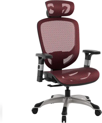 Miniatura 10 de STAPLES Silla de oficina ergonómica Hyken Silla de escritorio giratoria con soporte lumbar ajustable y malla transpirable, para oficina en casa