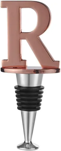 Miniatura 18 de Miicol Tapón para Botella de Vino, Tapón para Prosecco, Tapón de Vino de Oro Rosa, Tapón de Champán Personalizado, Tapón de Vino con Inicial, Regalo