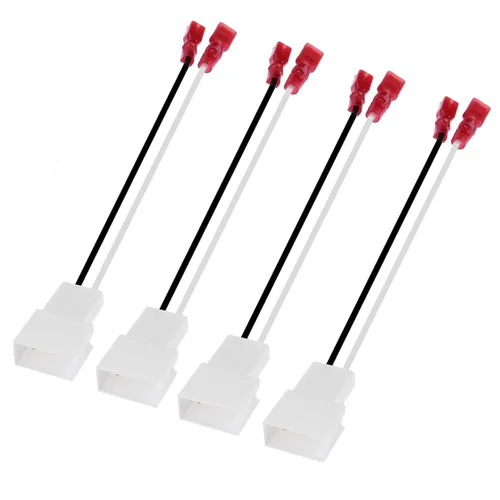 Paquete de 4 adaptadores de arnés de altavoces 72-8104 para Toyota Subaru Mitsubishi, conectores de mazo de cables de altavoz, enchufe con para