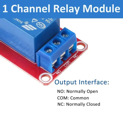 Miniatura 6 de Módulo de relé de 5 V CC - Placa de interruptor de relé de 1 canal con aislamiento optoacoplador, disparador de nivel alto o bajo 5 V-4