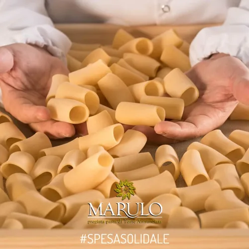 Miniatura 6 de Marulo Pasta Paccheri italiana orgánica, USDA Orgánica (paquete de 12 x 1.1 libras) - Artesano tradicional de bronce troquelado, producto