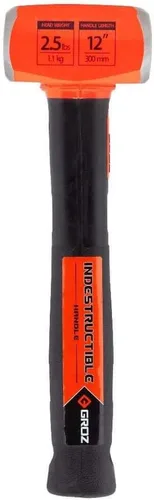 Miniatura 4 de Groz Copper Head Club Hammer, 2.5 libras, cabeza de cobre puro 99.9%, mango indestructible de 12 pulgadas, herramienta de golpeo a prueba de chispas