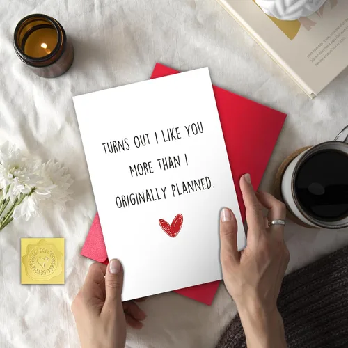 Miniatura 4 de TQDaiker Divertida tarjeta de aniversario para marido, novio, preciosa tarjeta del día de San Valentín de esposa, novia, tarjeta de amor para él