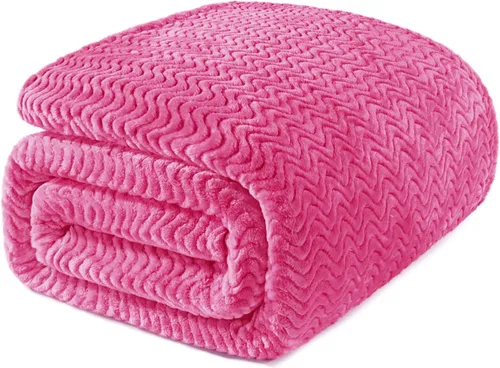 Miniatura 31 de Exclusivo Mezcla - Manta individual para cama, mantas de forro polar ligeras y acogedoras con textura ondulada decorativa, adecuadas para el Verde