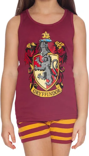 Miniatura 3 de Harry Potter All House Crest - Conjunto de pijama de algodón con camiseta corta de Intimo