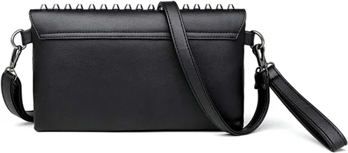 Miniatura 3 de Bolso pequeño con remache punk para mujer, bolso de mano con asa superior