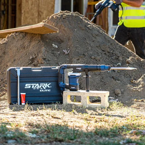 Miniatura 2 de Stark USA Martillo astillador de demolición SDS-Max de 1200 W, 11 libras, martillo de astillado eléctrico con cable de demostración