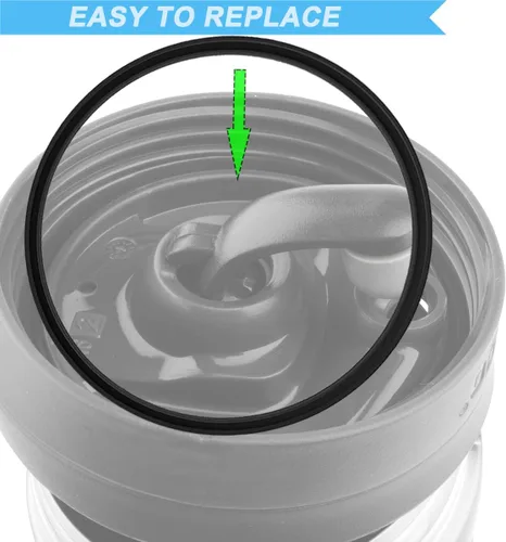 Miniatura 6 de 10 sellos de tapa de goma de repuesto compatibles con taza de viaje Contigo Snapseal Byron de 16 y 20 onzas, sellos de goma a prueba de fugas, Negro