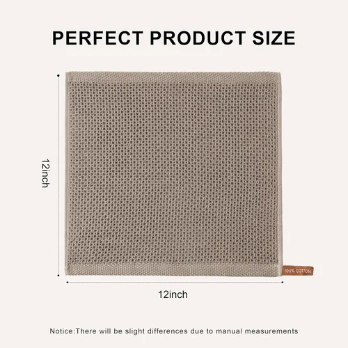 Miniatura 2 de joybest Paños de cocina de algodón, paquete de 8 paños de cocina de tejido de gofre, ultra suaves, absorbentes, paños de secado rápido, trapos