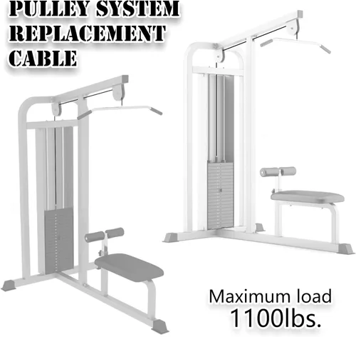 Miniatura 3 de J Bryant Fitness Pulley Cable Gym Cable Replacement for Pulley Machine Heavy Duty Steel Wire Rope Available in 32.8, 65.6, 98.8Ft Length Exercise