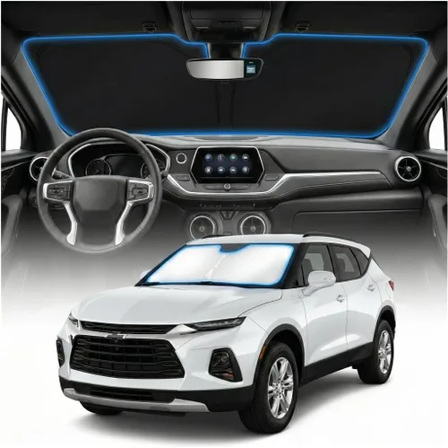 Miniatura 100 de Cubierta para parabrisas para BMW X1 E84 – Ajuste personalizado X1 E84 Accesorios 2016-2024 2025 Parasol plegable protección UV y escudo térmico