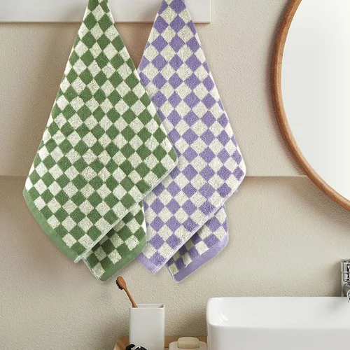 Miniatura 4 de Jacquotha Paquete de 4 toallas de mano para baño, algodón suave y absorbente para cara, spa, baño, gimnasio, cocina, juego de toallas de mano 4