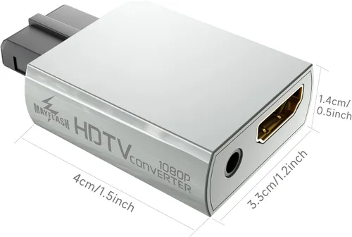 Miniatura 3 de MAYFLASH Adaptador N64 a HDMI N64 Gamecube SNES SFC a HDMI Convertidor 1080P para Full HD Converter con conector de audio de 0.138 in Salida HDMI