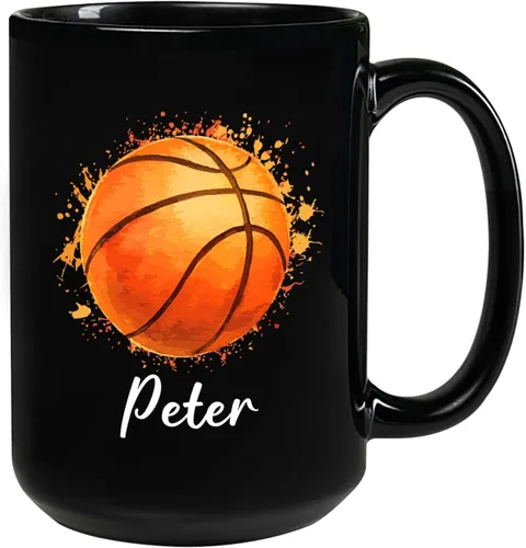 Miniatura 10 de Taza de café de fútbol americano con nombre personalizado, regalo de fútbol personalizado, porcelana negra 11oz y 15oz