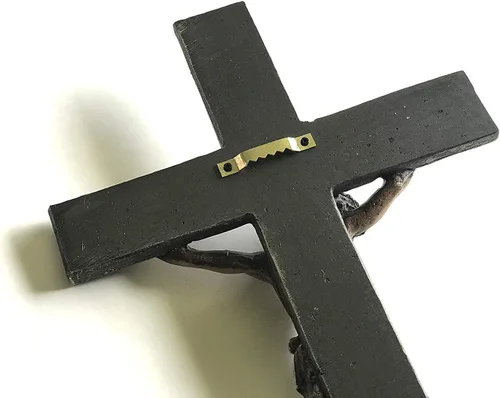 Miniatura 2 de Crucifijo de Jesucristo Nuestro Señor y Salvador para pared, decoración de resina INRI de 14 pulgadas para el hogar u oficina en una caja de regalo