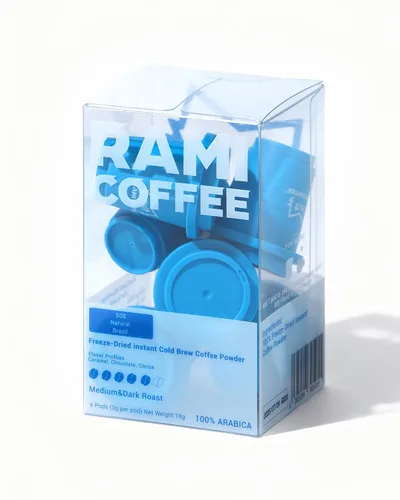 Miniatura 16 de Rami Coffee Café en polvo instantáneo liofilizado de café instantáneo, tostado medio 100% arábica, 6 paquetes individuales portátiles para el hogar