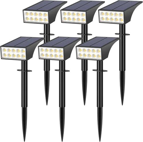 Miniatura 15 de WENATY - Luces solares para exteriores impermeables IP65, [paquete de 12 unidades/4 modos] foco solar para exteriores, de crepúsculo a amanecer