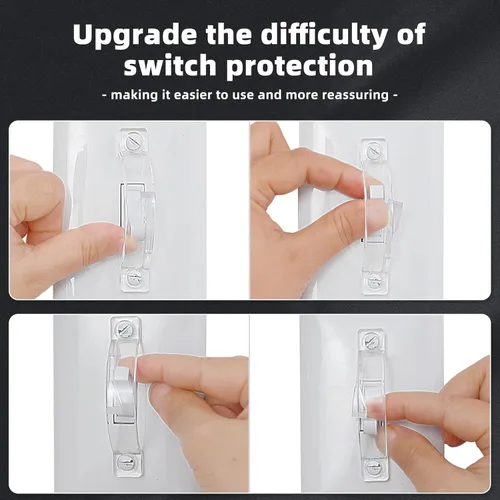 Miniatura 5 de Protector de interruptores de luz de pared, cubierta de interruptor de luz, protector de placa de interruptor de luz a prueba de niños, protege tus