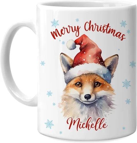 Miniatura 10 de Hyturtle Regalos personalizados para amantes de los osos – Taza de café de cerámica con nombre personalizado de oso con sombrero de Papá Noel
