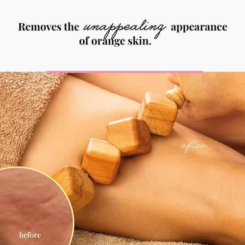 Miniatura 3 de tuuli Accesorios Maderotherapy Set Massager Roller Celulitis Dispositivo de drenaje linfático Madera