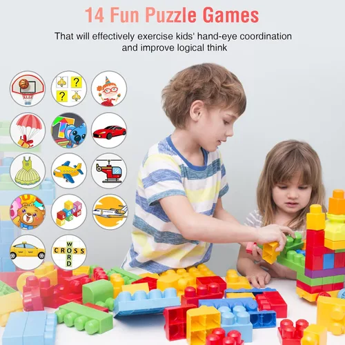 Miniatura 4 de CMKJ Reloj inteligente para niños con 14 juegos reloj de juguetes para niños con cámara y reproductor de MP4 pantalla táctil regalo para niñas