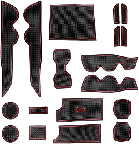 Miniatura 7 de Auovo 18 alfombrillas antipolvo para Toyota Tacoma accesorios 2023 2022 2021 2020 2016 2017 2018 2019 insertos para portavasos de coche consola