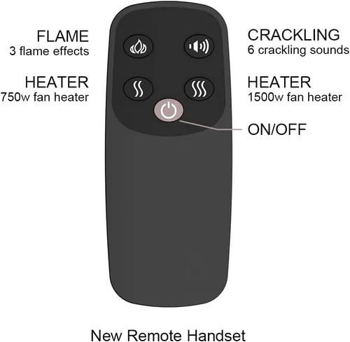 Miniatura 5 de PuraFlame Western - Chimenea eléctrica de 30 pulgadas con kit de molduras, sonido de chispas de fuego, tronco de resina, control remoto, calentador