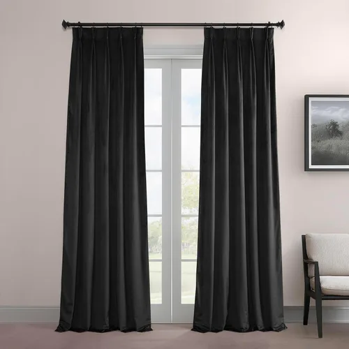 Miniatura 17 de HPD Half Price Drapes Cortinas Opacas de Terciopelo - 84 Pulgadas de Largo 1 Panel Cortina Opaca Signature Plisada para Sala de Estar y Dormitorio