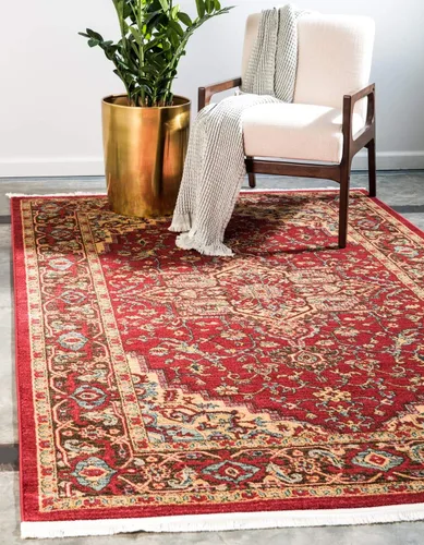 Miniatura 16 de Unique Loom Sahand Collection - Alfombra de área Ardashir (2' 2" x 3' 1", rectangular, rojo/azul claro)