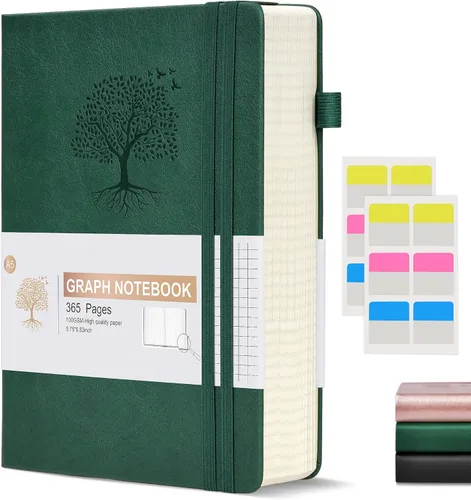 Miniatura 12 de Cuaderno Diario con Líneas - 365 Páginas A5 Cuaderno Grueso para Escribir para Hombres y Mujeres, Cuaderno con Rayas Universitarias, Diario de Cuero