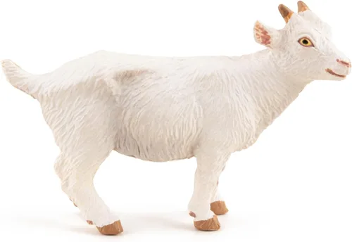 Miniatura 9 de Papo - Figura realista de cabra blanca - A partir de 3 años - Colección Farm Life - Animales educativos de granja - Juguete de idea de regalo