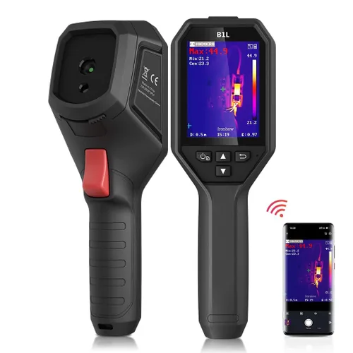 HIKMICRO B1L 160 x 120 IR Resolución Cámara de imágenes térmicas con WiFi, frecuencia de actualización de 25 Hz, pantalla LCD de 3.2 pulgadas,
