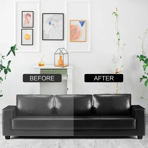 Miniatura 4 de Bálsamo de recoloración de cuero, kit de reparación de cuero beige para muebles, tinte de cuero y pintura para recolorear, restaurar y reparar cuero