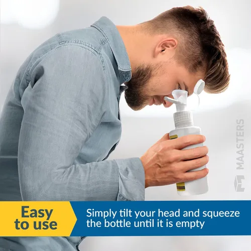 Miniatura 9 de MAASTERS Estación de lavado de ojos portátil sin BPA compatible con OSHA - Kit de lavado de ojos de primeros auxilios montado en la pared con espejo