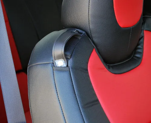 Miniatura 6 de Iggee 2010-2015 Chevy Camaro Fundas para asientos premium de cuero sintético, hechas a medida, con ajuste envolvente 3D, para 2 asientos delanteros