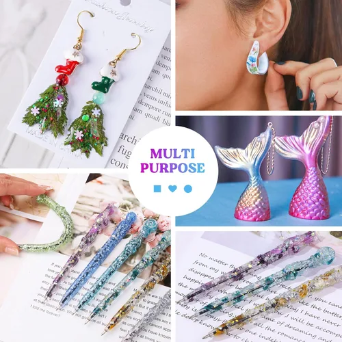 Miniatura 5 de LET'S RESIN Resina UV tipo suave, 3.53 onzas de resina epoxi ultravioleta transparente elástica y flexible, kit de resina UV de baja contracción