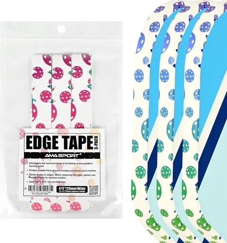 Miniatura 21 de PICKLETECH Pickleball Edge Guard Tape – Pink Unicorn Pattern Edge Tape for Pickleball Paddle - Fit Perfectly Curved Edge - No Wrinkling Sonrisa verde