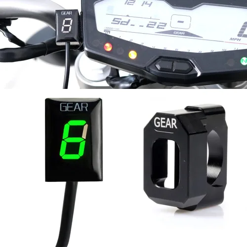 Miniatura 11 de Impermeable 1-6 velocidades LED Indicador digital de engranajes Medidor de pantalla para Yamaha FZ6 FZ6R FZS600 FZS1000 Fazer XJ6 YZF-R6 R6S R1 FZ8
