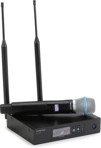 Miniatura 2 de Shure Transmisor de mano QLXD2/B87A con cápsula de micrófono vocal BETA 87A - para uso con sistemas de micrófono inalámbrico digital QLX-D, receptor