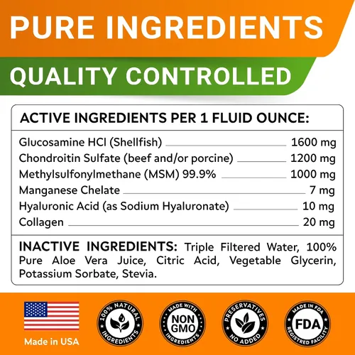 Miniatura 8 de STRELLALAB Glucosamina líquida para perros con colágeno (16 oz) – Suplemento totalmente natural para cadera y articulaciones, glucosamina