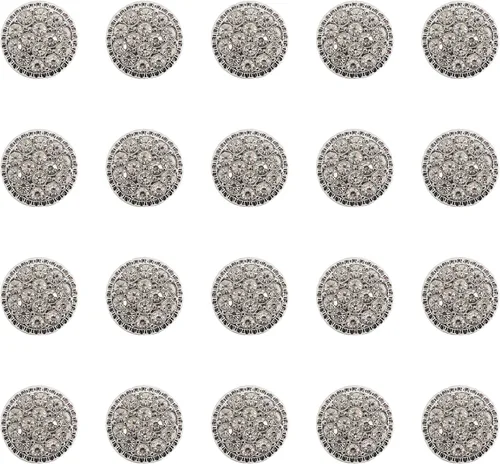Miniatura 7 de Jerler 10 piezas de botones de diamantes de imitación de perlas adornos de cristal coser en botones de ropa