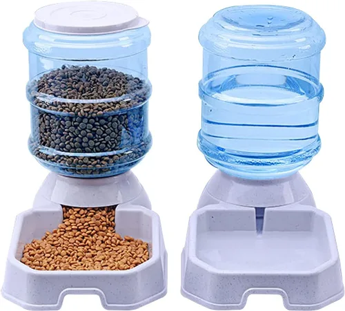 Miniatura 9 de Estación dispensadora de agua para mascotas – 1 galón de agua de reposición para mascotas para perros, gatos, animales, fuente de agua por gravedad