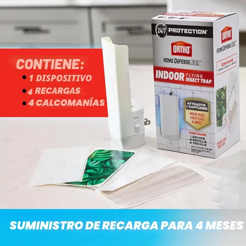 Miniatura 3 de Ortho Home Defense Max - Trampa para insectos voladores para interiores, trampa de luz para moscas domésticas, moscas de la fruta y mosquitos, 1