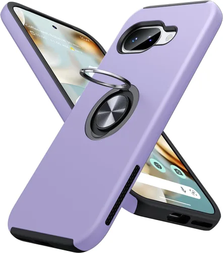 Miniatura 54 de JAME Funda para Google Pixel 7 Pro, Funda de Ajuste Delgado para Pixel 7 Pro con Soporte de Anillo Kickstand