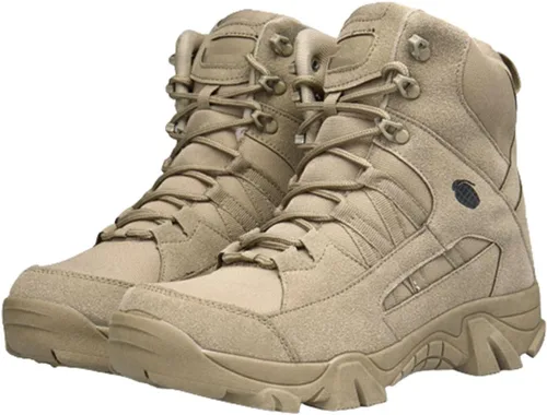 Miniatura 2 de Kervaky Botas tácticas militares para hombre, botas de trabajo, botas de desierto, botas duraderas, botas de senderismo, botas de combate, botas